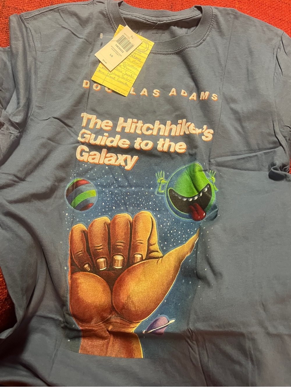Hitchhikers Guide to the Galaxy Tee Mens Large